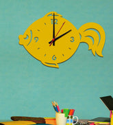 Fish Design MDF Modern Analog Wall Clock